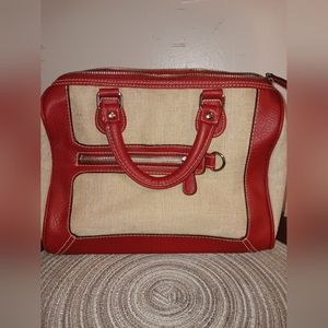 PRETTY RED AND BEIGE HANDBAG/PURSE/NWOT All Season Bag Unbranded